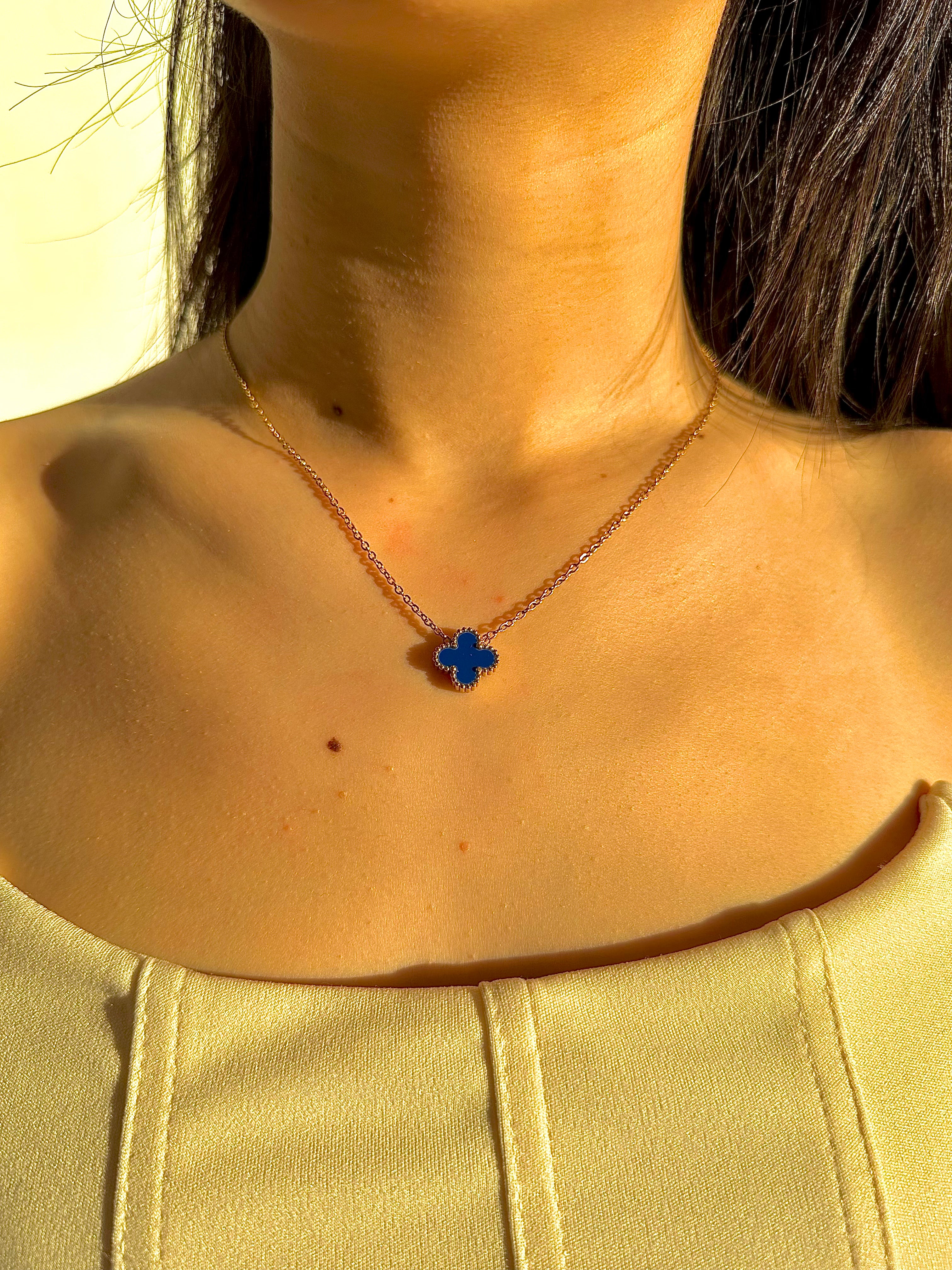 Collier Élégance Bleu