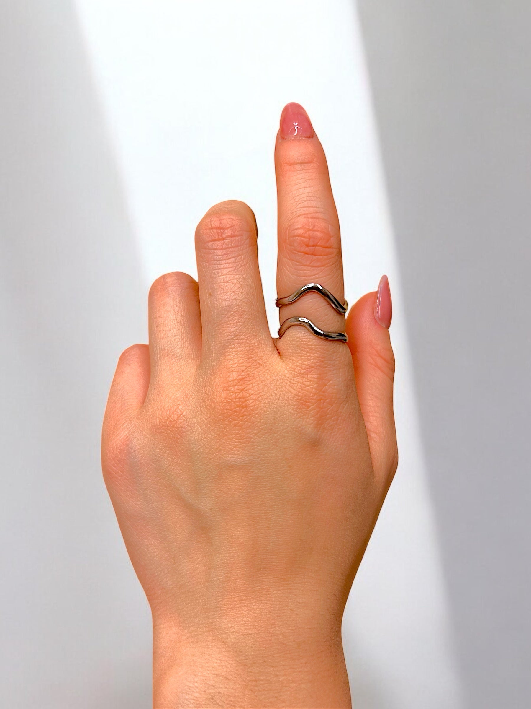 Bague Onde Argentée