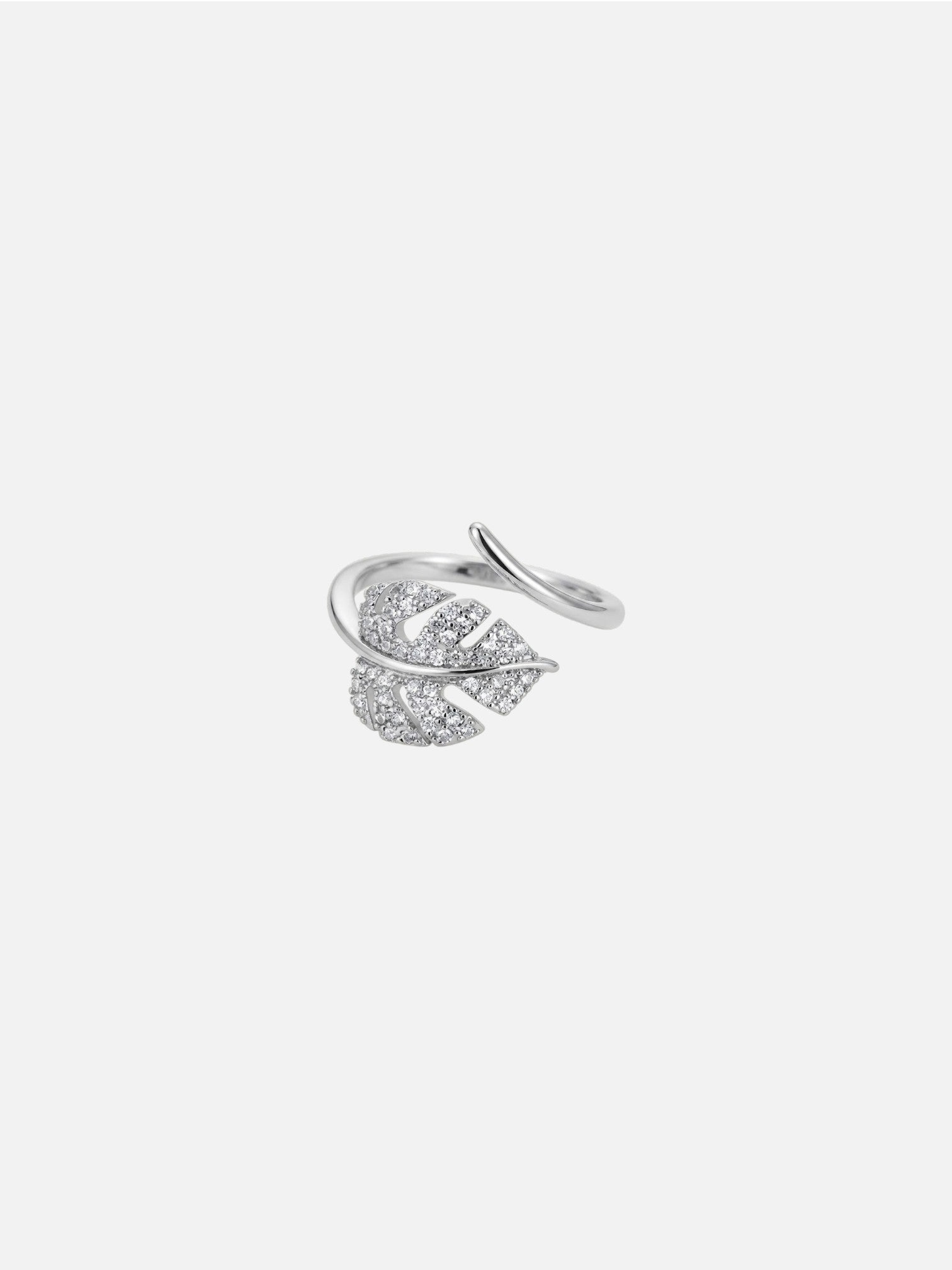 Bague Plume Céleste Argenté