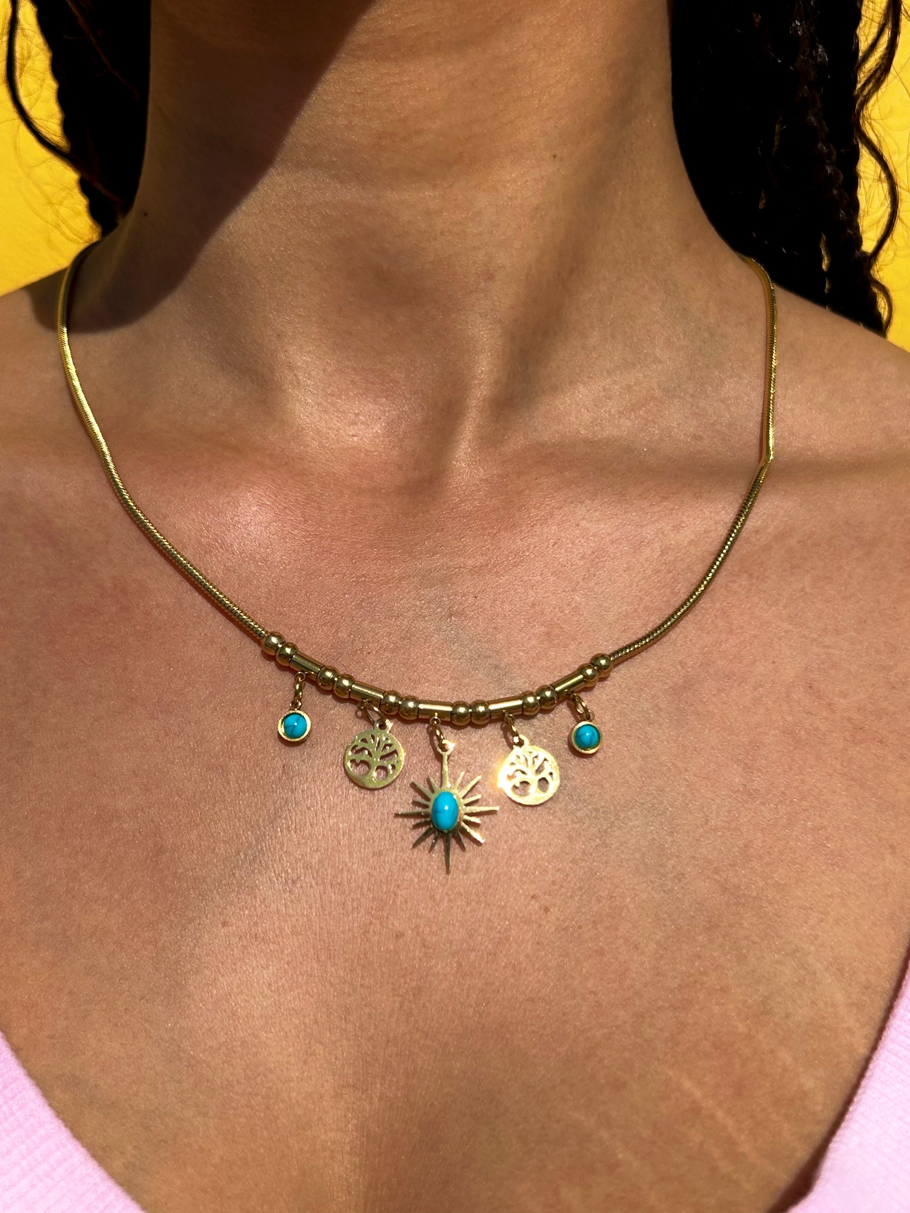 Collier Mystiques Turquoises