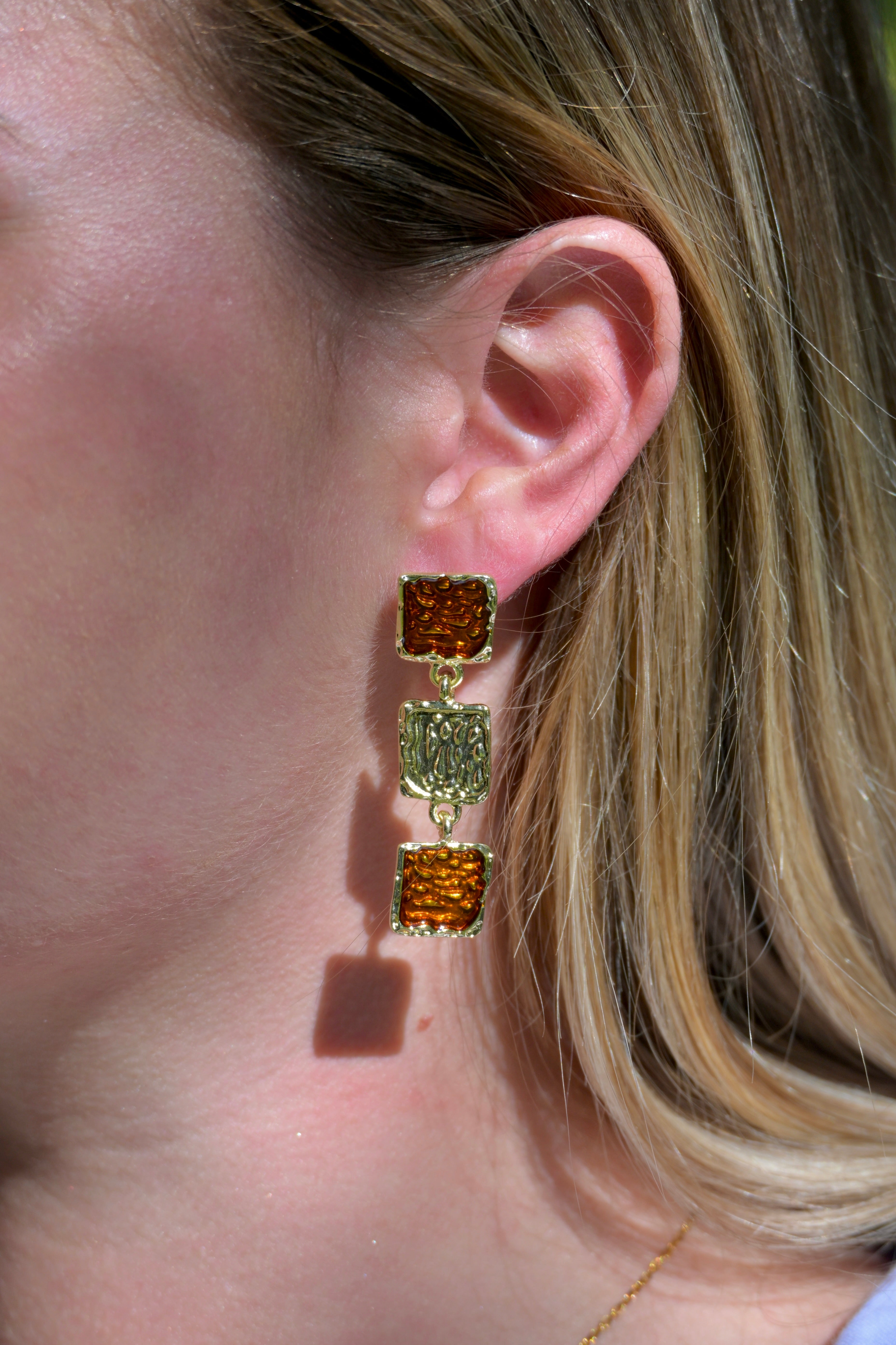 Boucles d’oreilles Carré d’Or