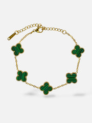 Bracelet Clovers Green