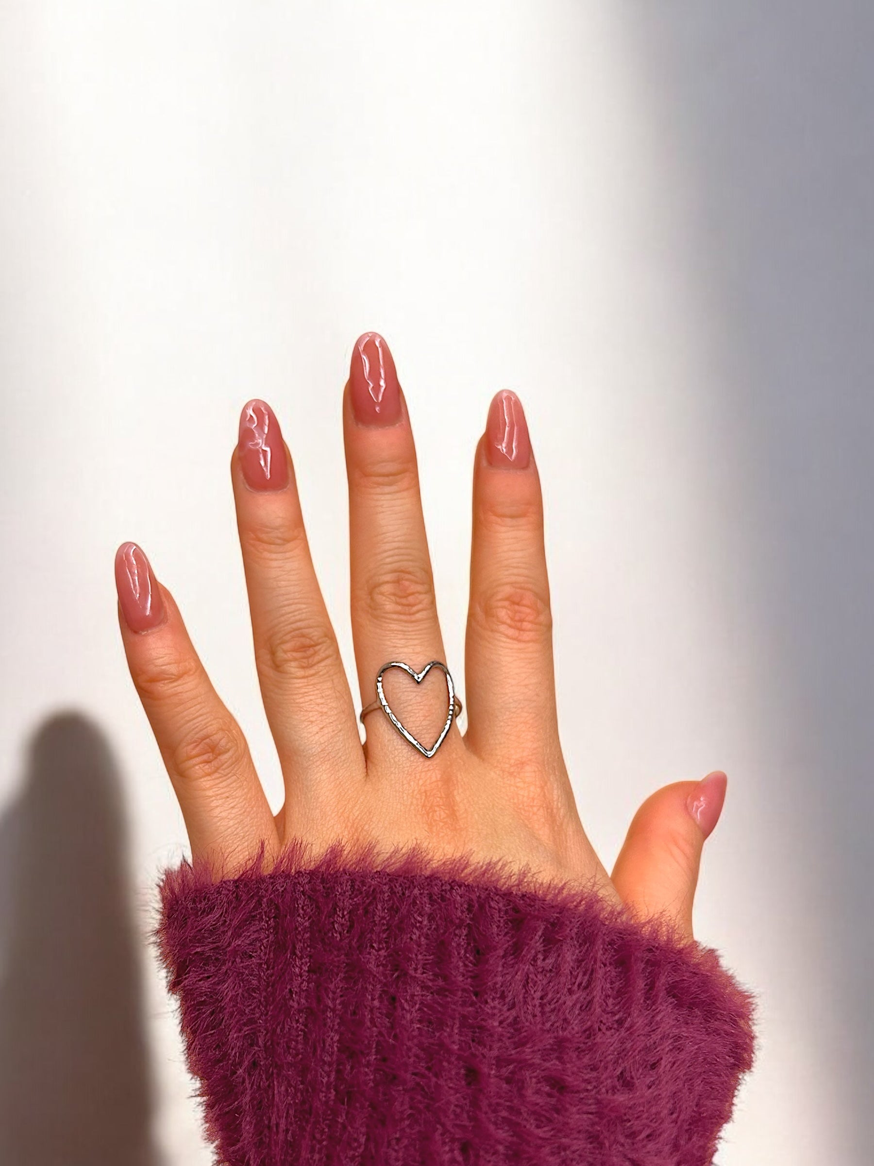 Bague Grand Coeur Argenté