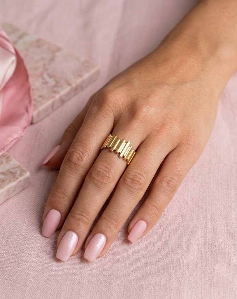 Bague Barres Dorées